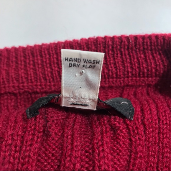 Stackpole Moore Tryon Hartford Vintage Men's Wool Cable Knit Pull Over Sweater - Picture 8 of 12